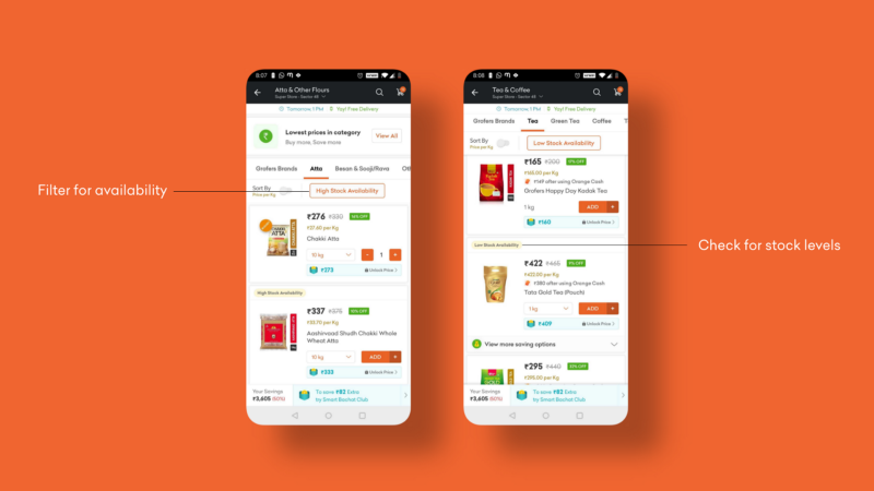 What we have been shipping at Grofers